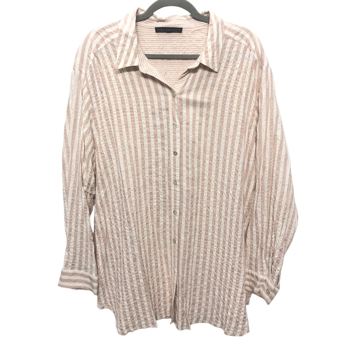 Top Long Sleeve By Jane And Delancey In Cream, Size: 1x