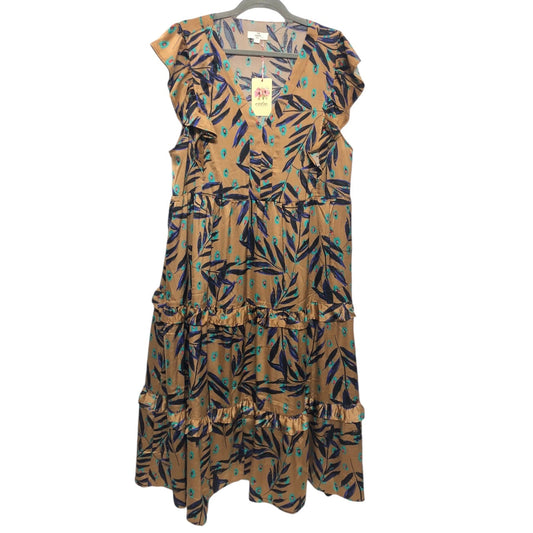 Dress Casual Midi By Entro In Bronze, Size: 1x