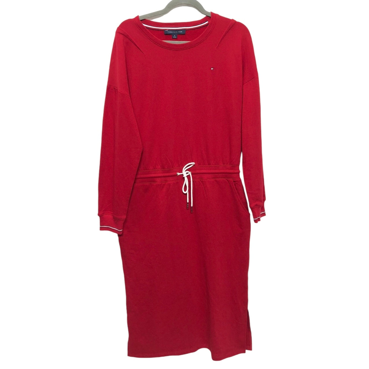 Dress Casual Midi By Tommy Hilfiger In Red, Size: M