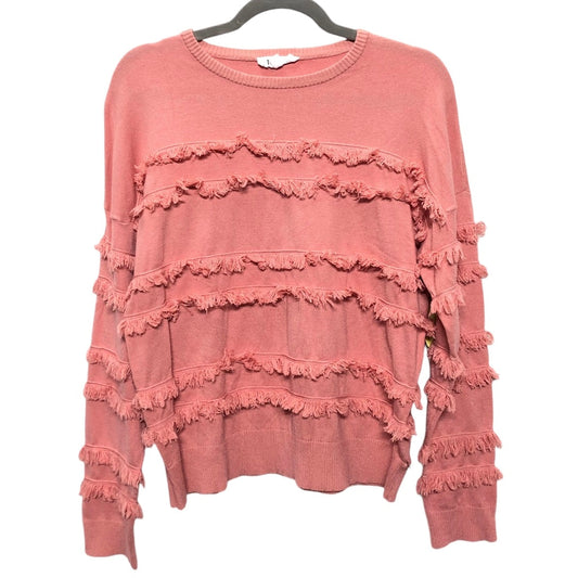 Sweatshirt Crewneck By Thml In Pink, Size: M