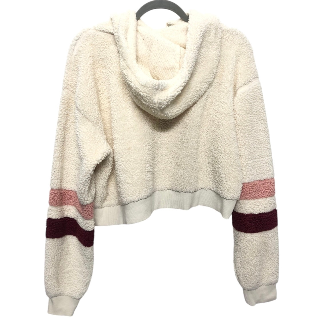 Sweatshirt Hoodie By Ivory Ella In Cream, Size: M