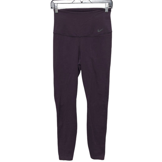 Athletic Leggings By Nike Apparel In Purple, Size: M