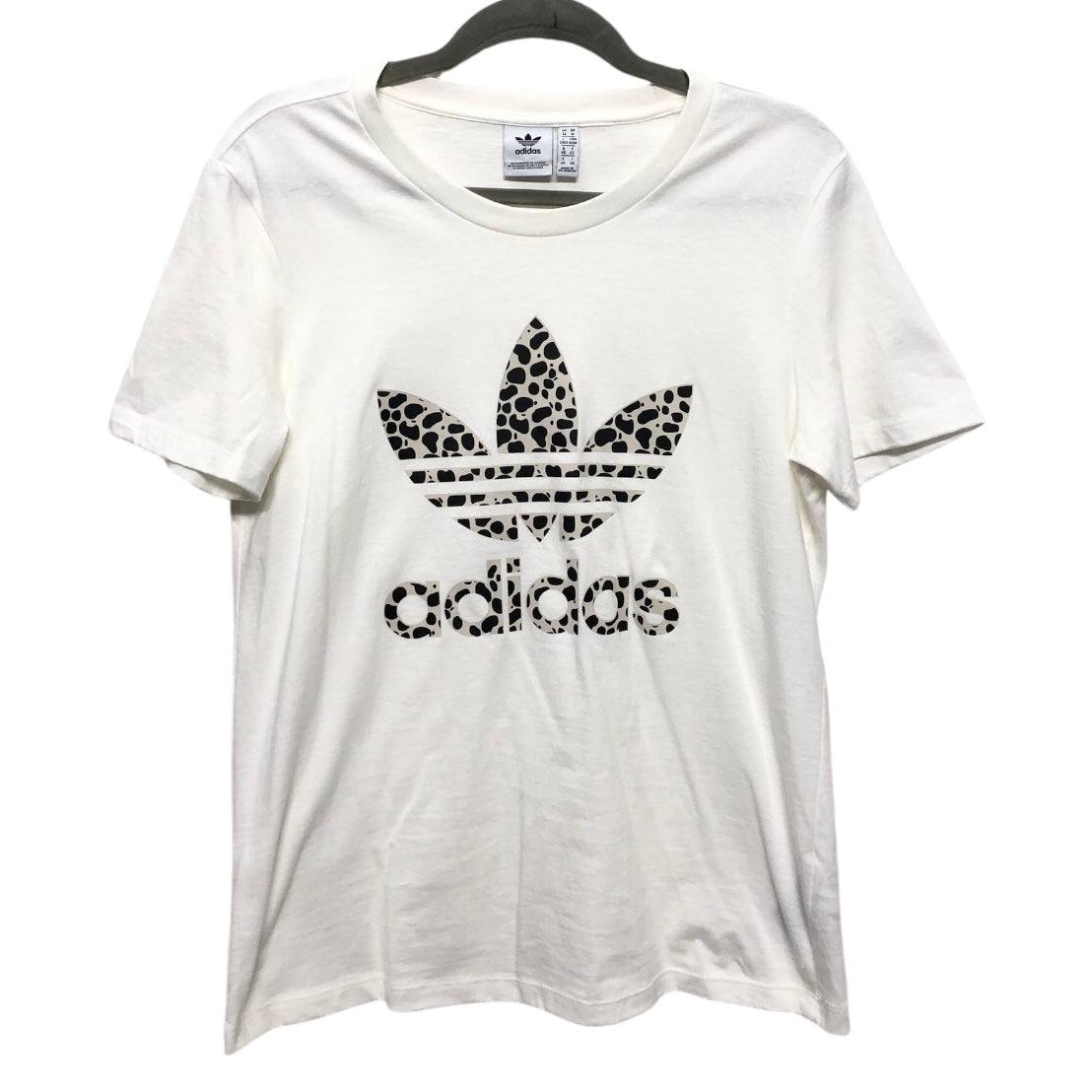 Top Short Sleeve By Adidas In Cream, Size: M