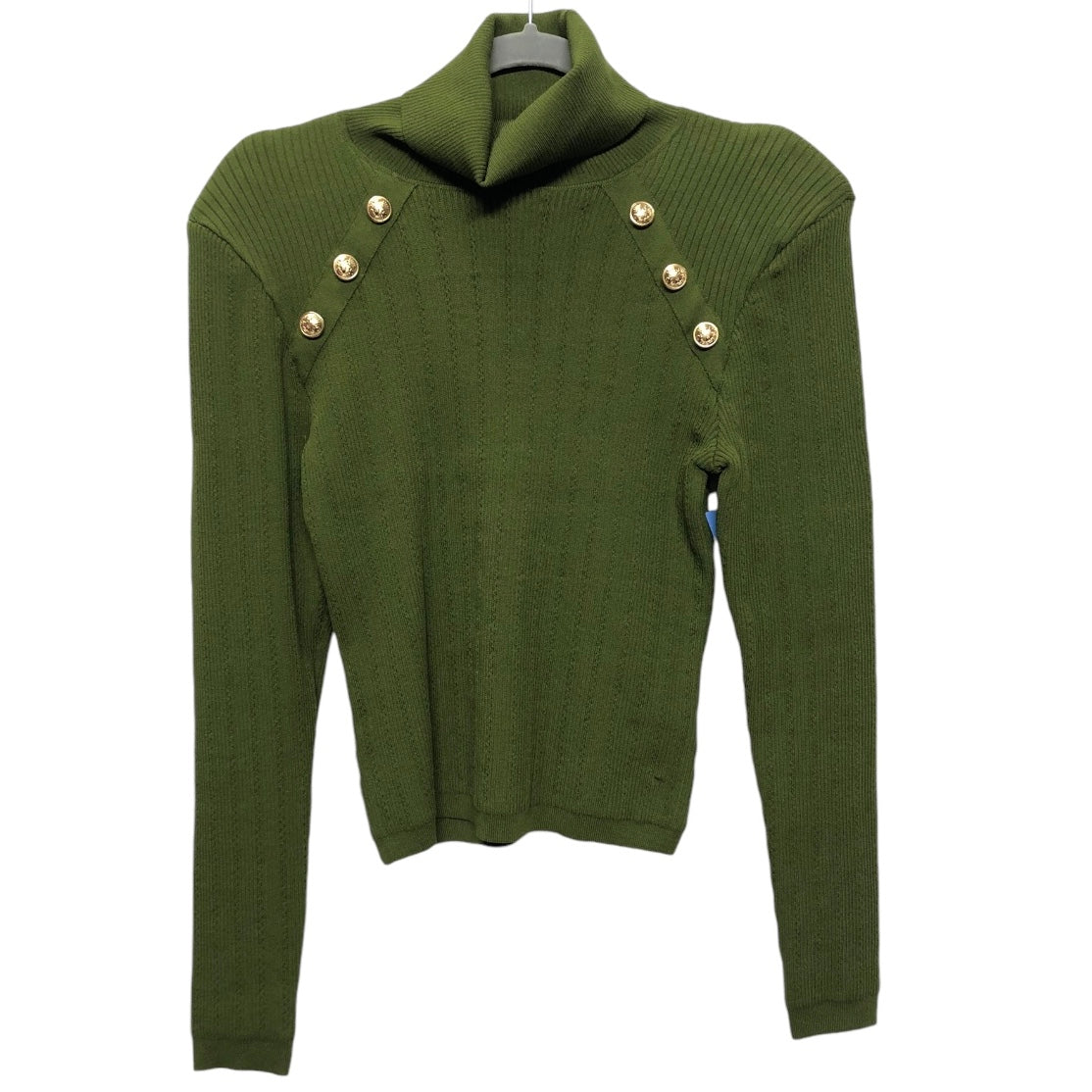 Sweatshirt Collar By Express In Green, Size: M