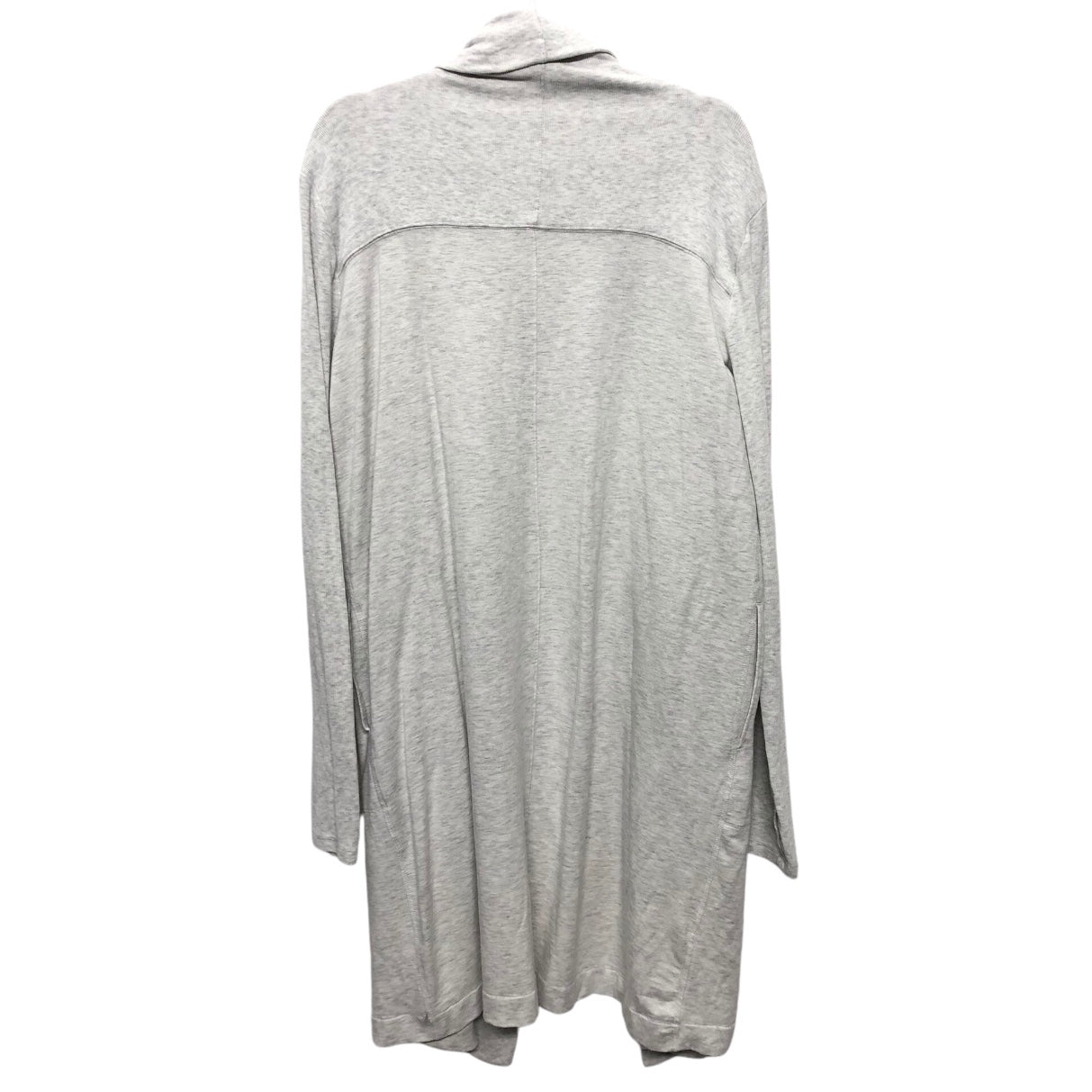 Sweater Cardigan By Athleta In Grey & White, Size: L