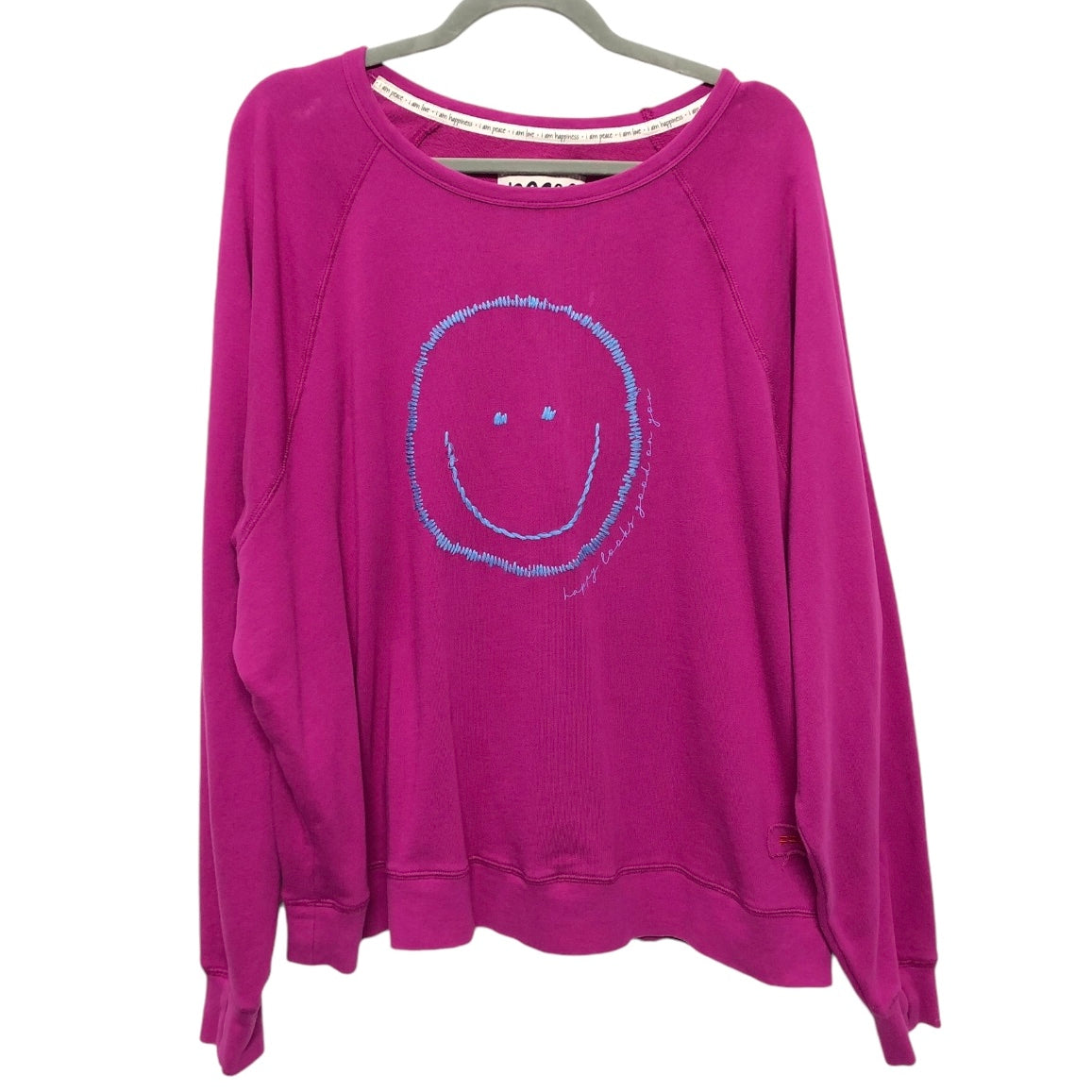 Sweatshirt Crewneck By Peace Love World In Purple, Size: L