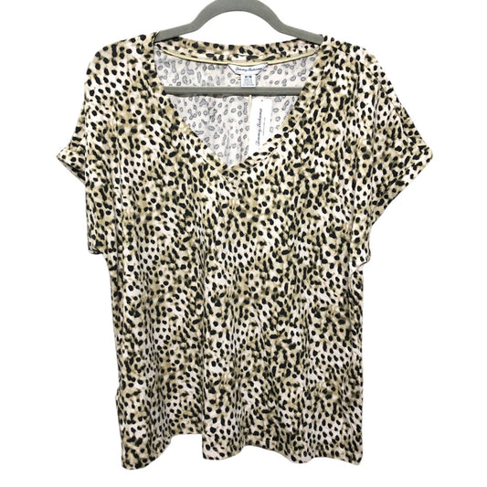 Top Short Sleeve Basic By Tommy Bahama In Animal Print, Size: M