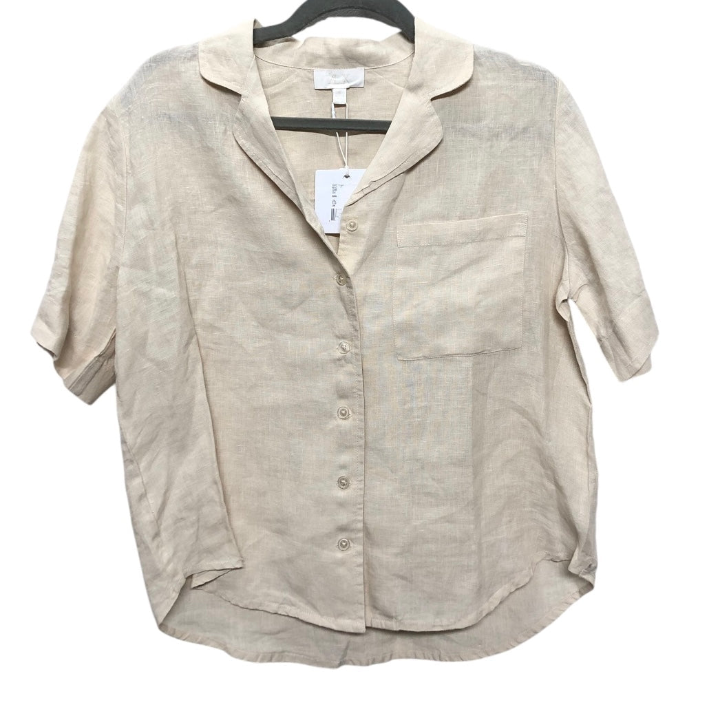 Top Short Sleeve By Cma In Cream, Size: S