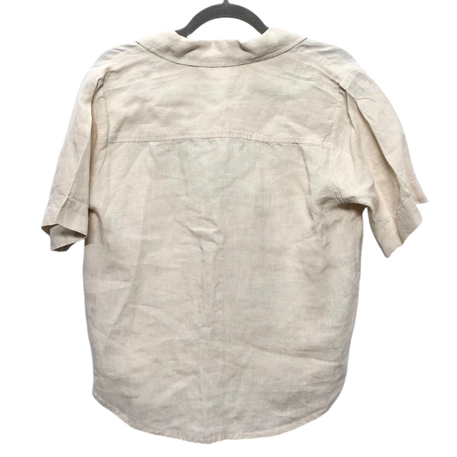 Top Short Sleeve By Cma In Cream, Size: S