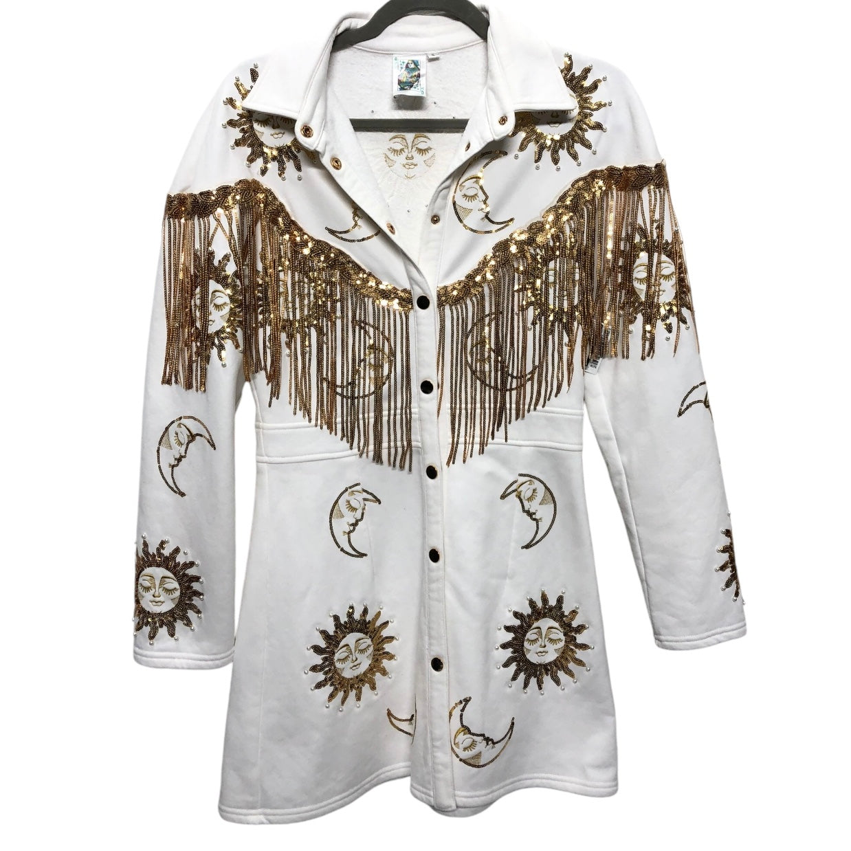 Jacket Other By Cma In Gold & White, Size: S