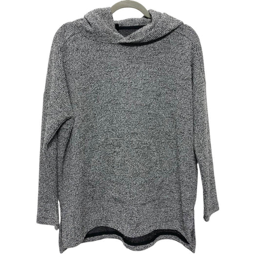 Sweatshirt Hoodie By Lou And Grey In Black & Grey, Size: M