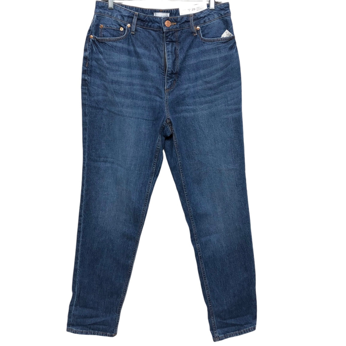 Jeans Boyfriend By Loft In Blue Denim, Size: 8