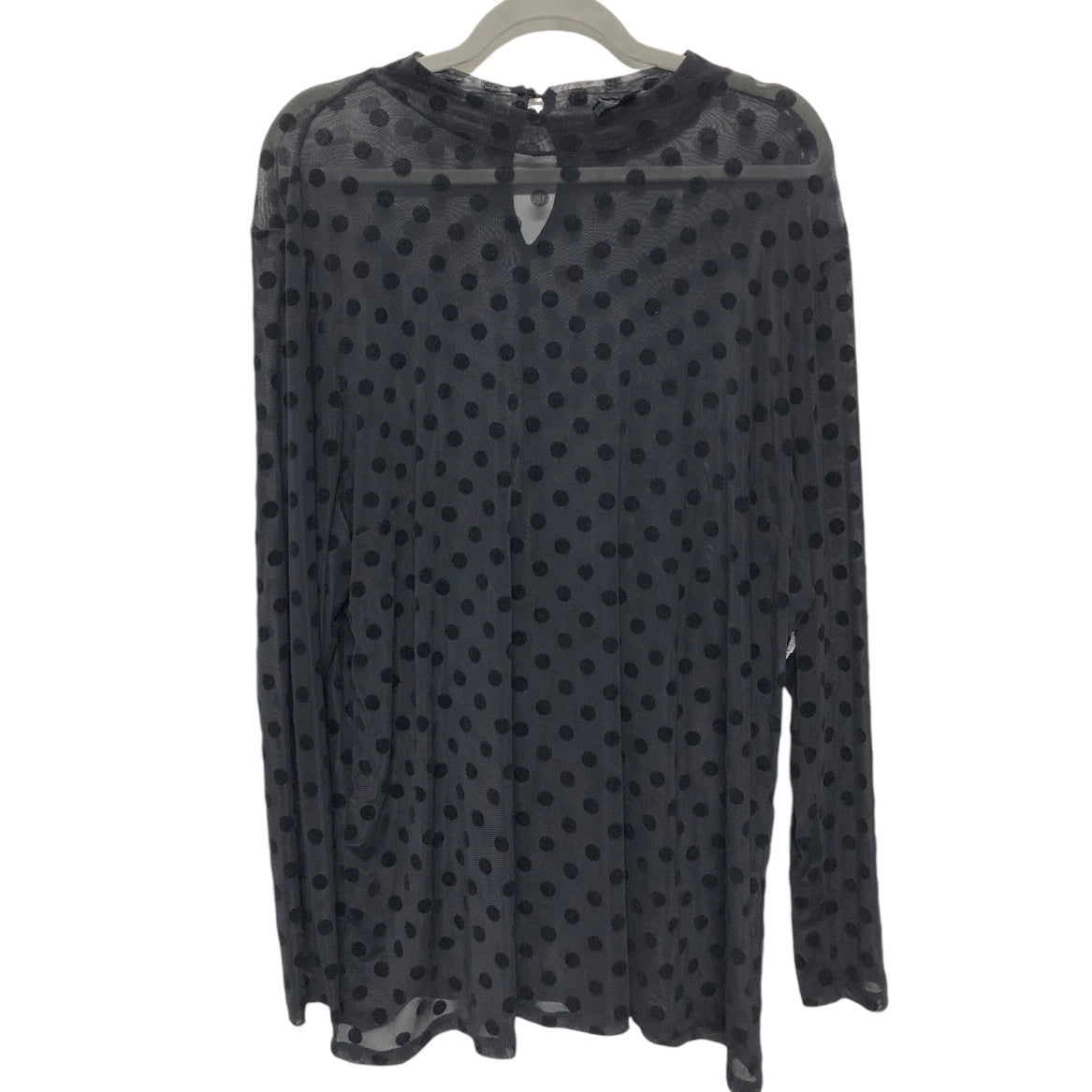 Top Long Sleeve By Lane Bryant In Black, Size: 2x