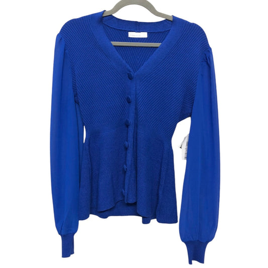 Sweater Cardigan By 89th And Madison In Blue, Size: S