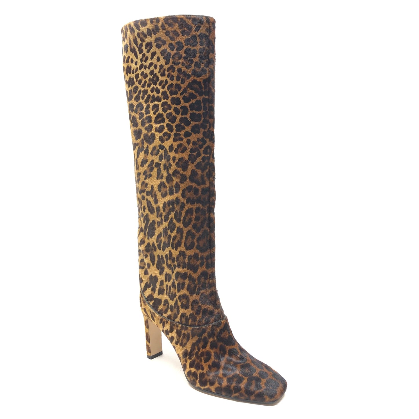 Boots Luxury Designer By Jimmy Choo In Animal Print, Size: 8