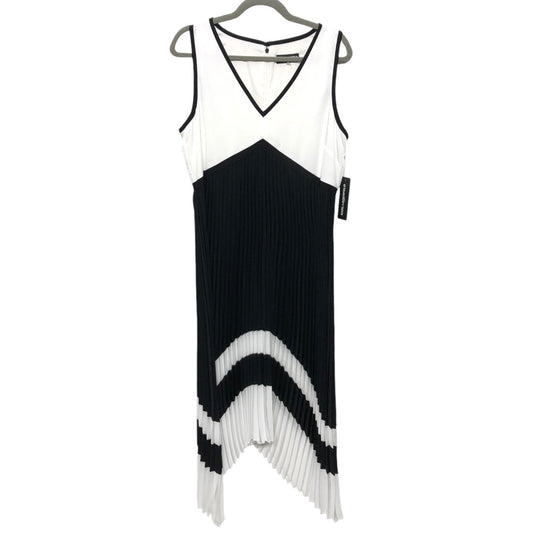 Dress Designer By Karl Lagerfeld In Black & White, Size: 12