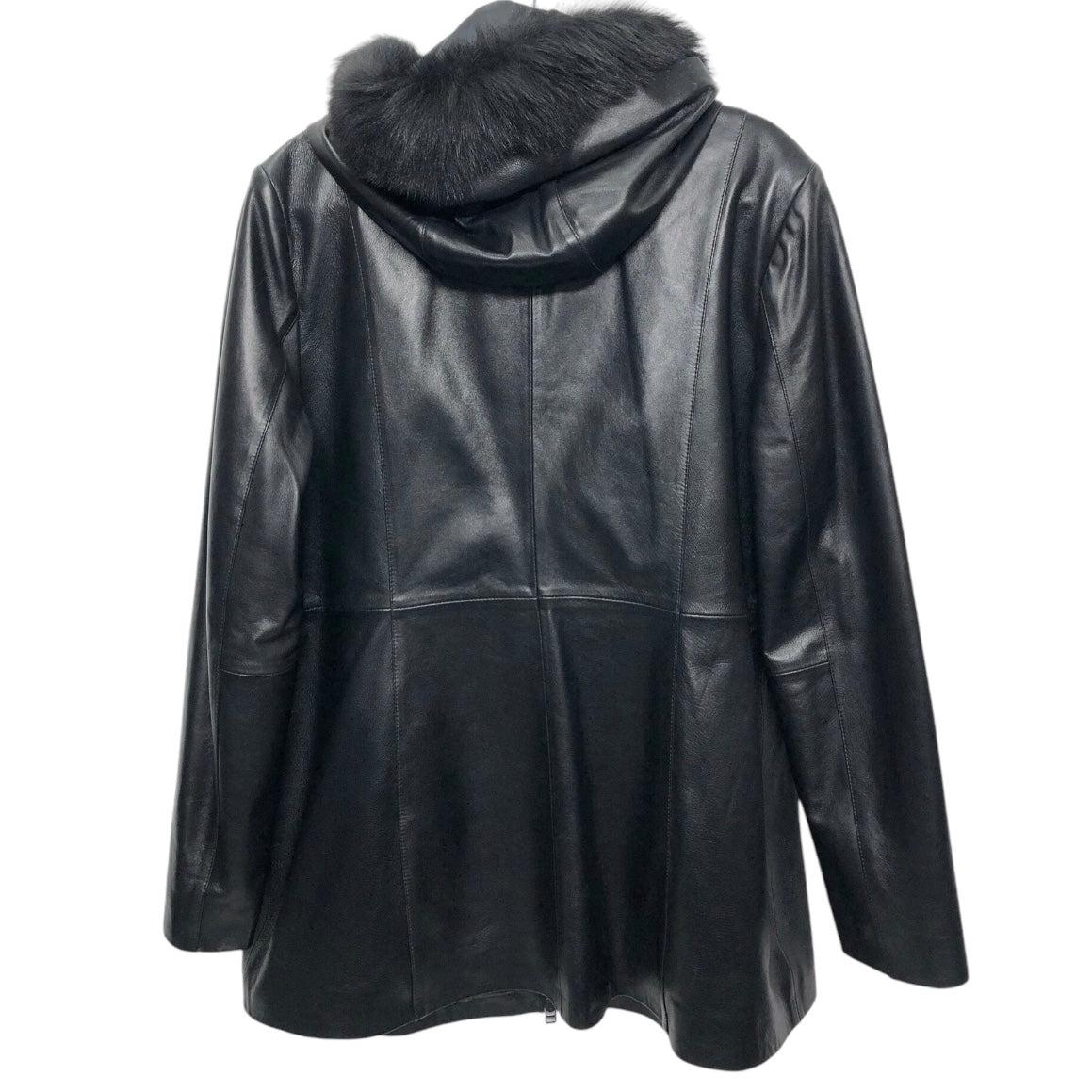 Coat Leather By Cma In Black, Size: Xl