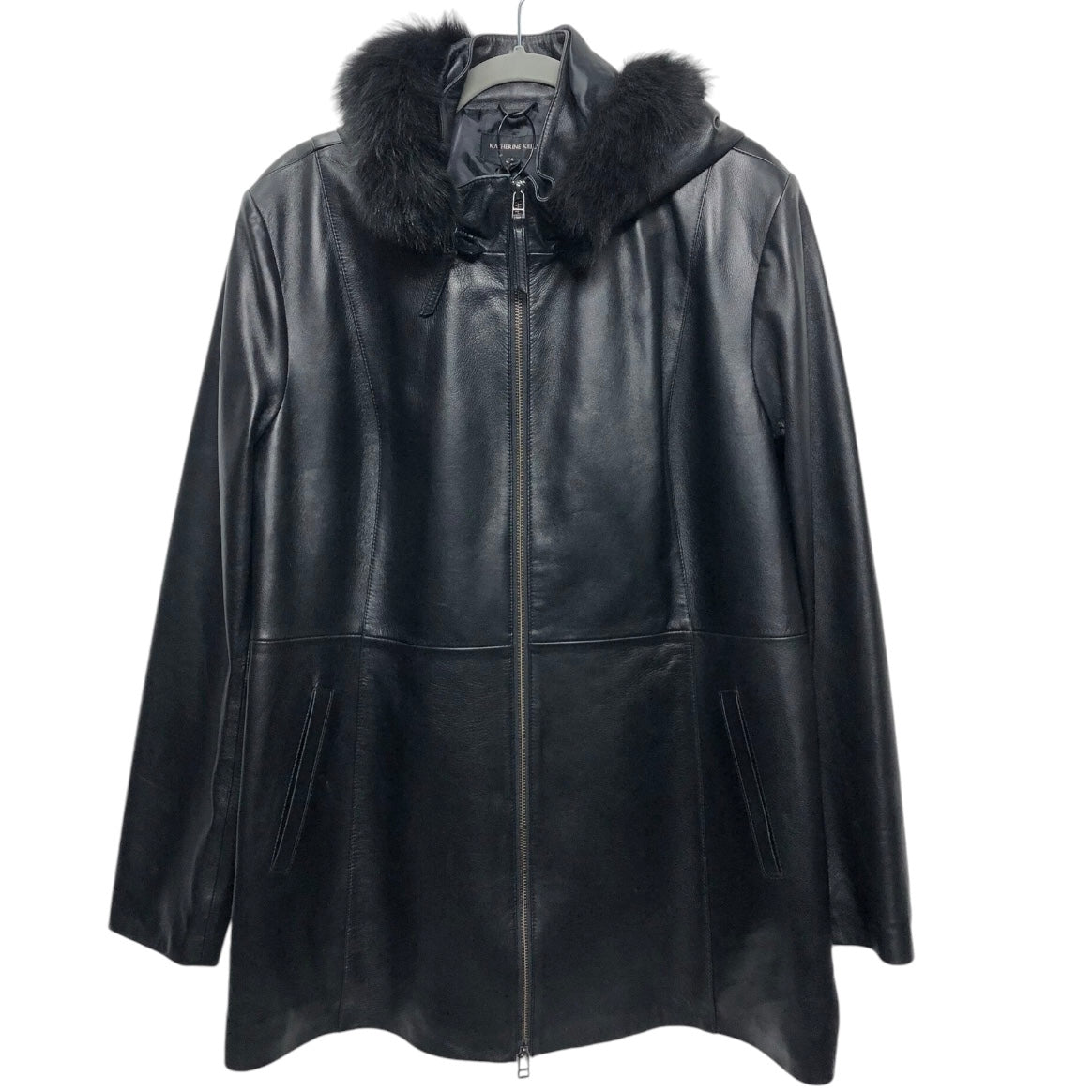 Coat Leather By Cma In Black, Size: Xl