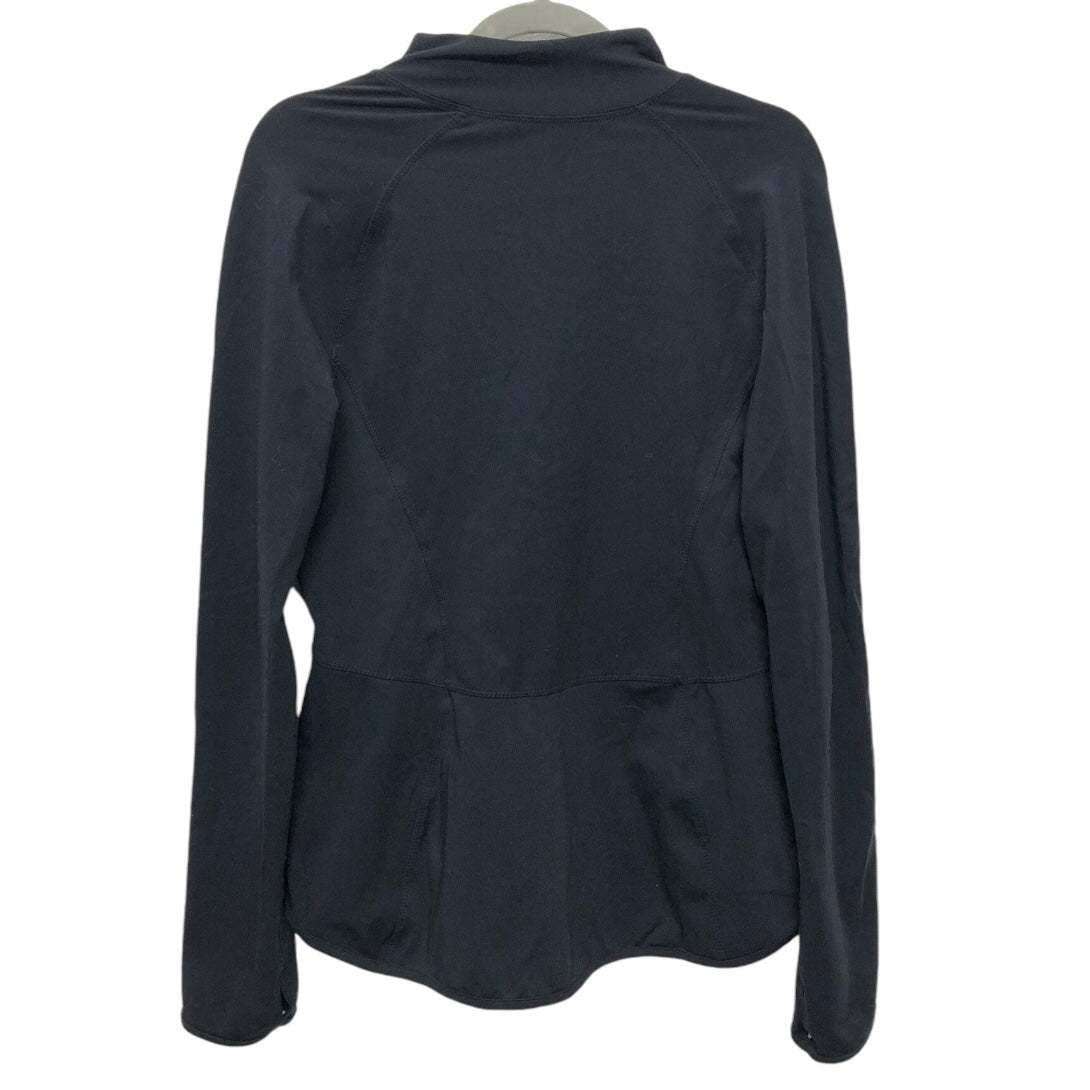 Athletic Jacket By Yogalicious In Black, Size: L