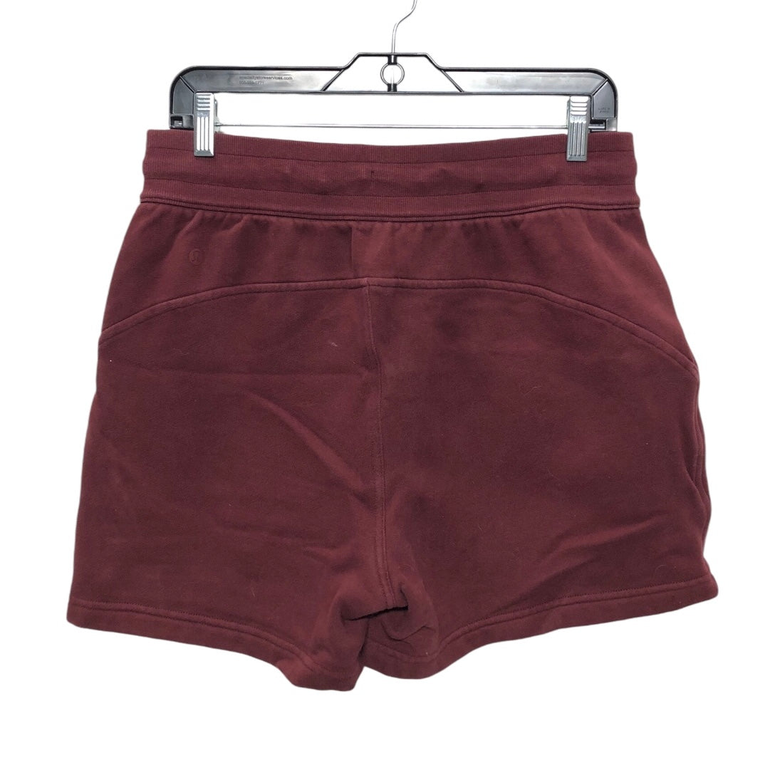 Athletic Shorts By Lululemon In Maroon, Size: 8