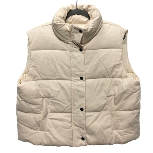 Vest Puffer & Quilted By Loft In Cream, Size: M