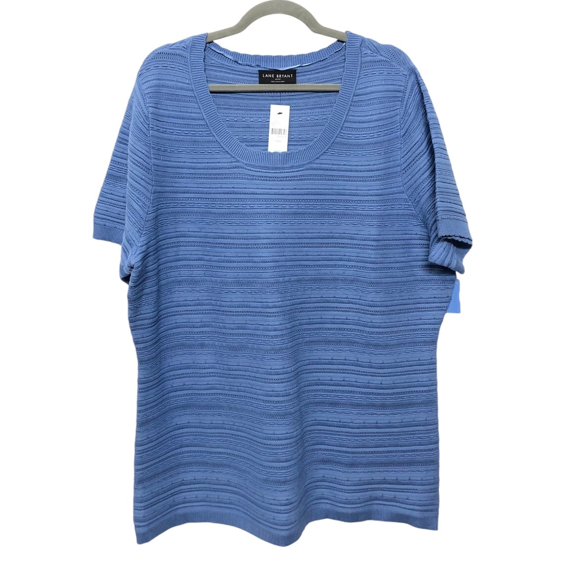 Top Short Sleeve By Lane Bryant In Blue, Size: 2x