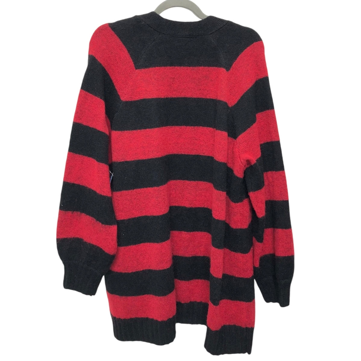 Sweater Cardigan By Lane Bryant In Black & Red, Size: 1x