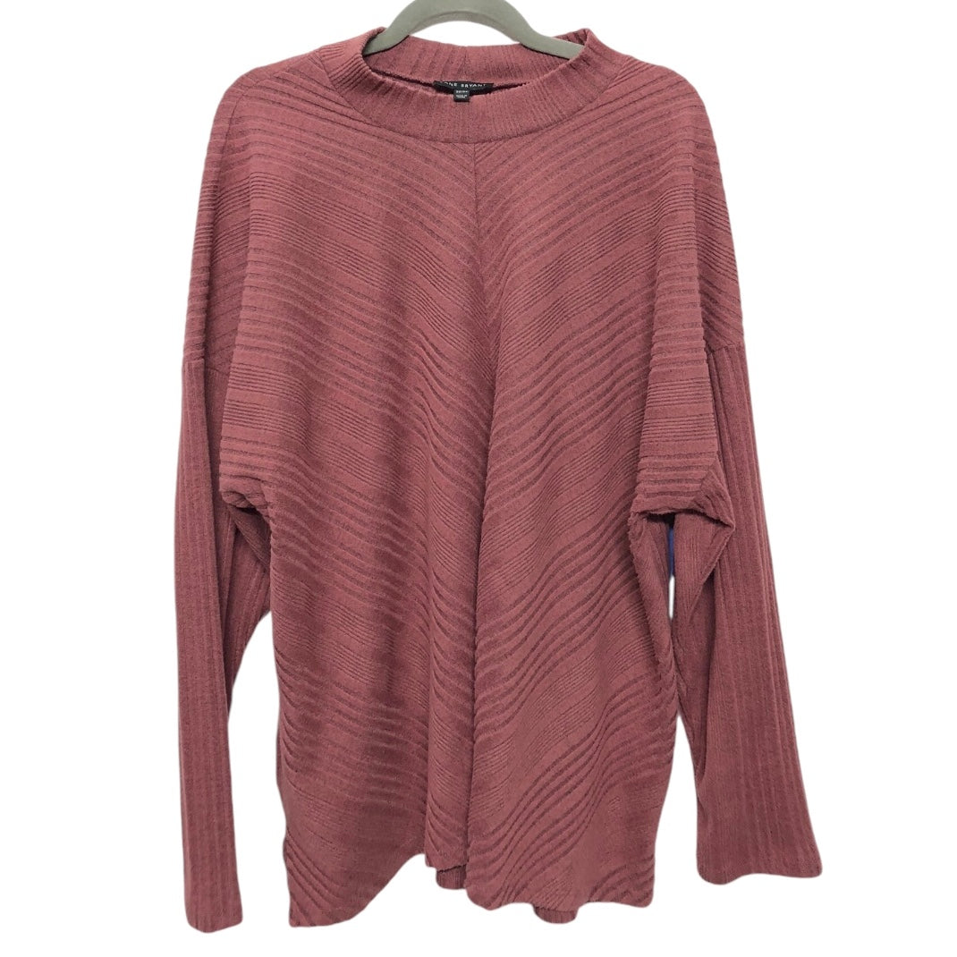 Top 3/4 Sleeve By Lane Bryant In Mauve, Size: 2x