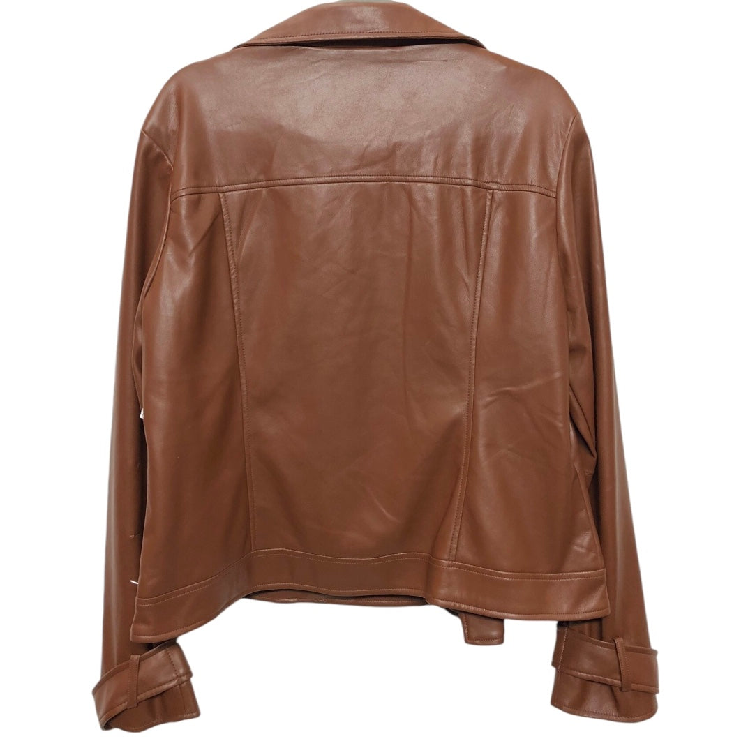 Jacket Moto By Philosophy In Brown, Size: Xl