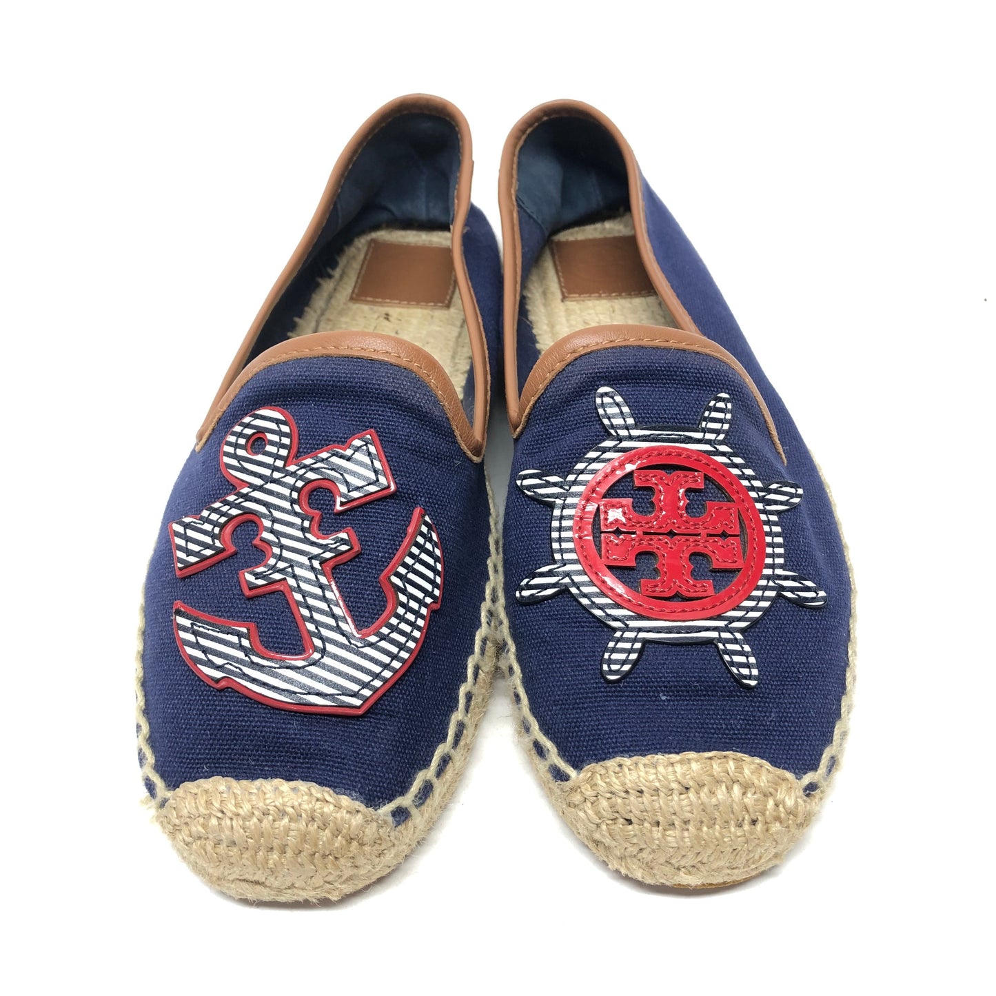 Shoes Designer By Tory Burch In Blue & Red, Size: 8.5