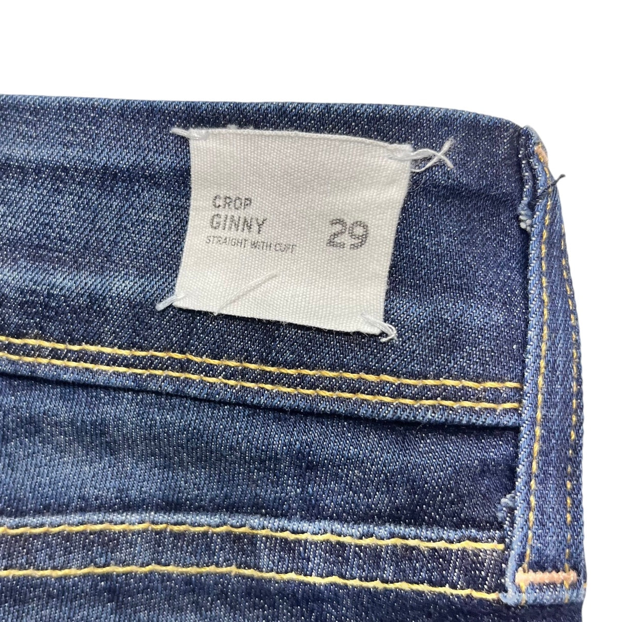 Jeans Straight By Hudson In Blue Denim, Size: 8