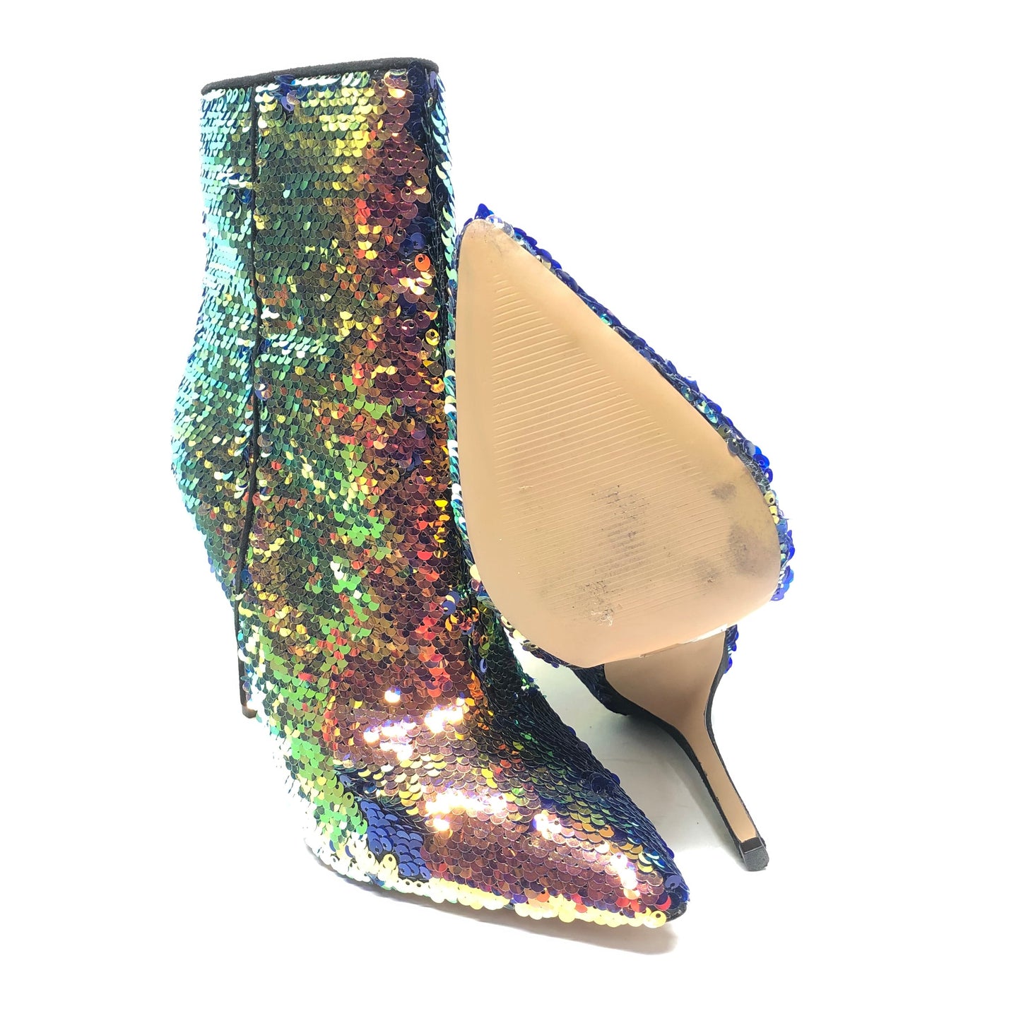 Boots Ankle Heels By Aldo In Multi-colored, Size: 9