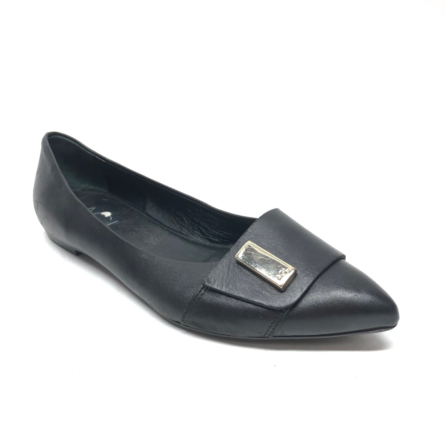 Shoes Flats By Agl In Black, Size: 8