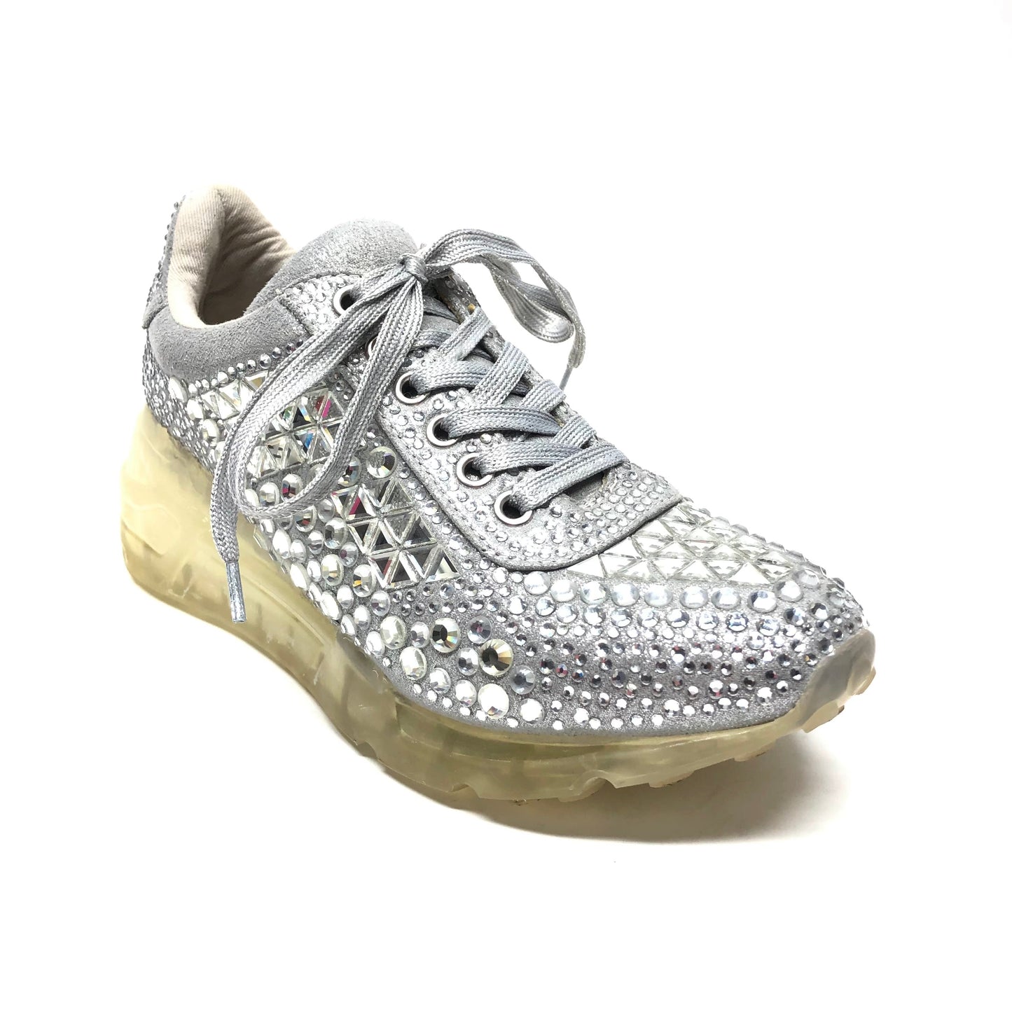 Shoes Athletic By Steve Madden In Silver, Size: 7.5