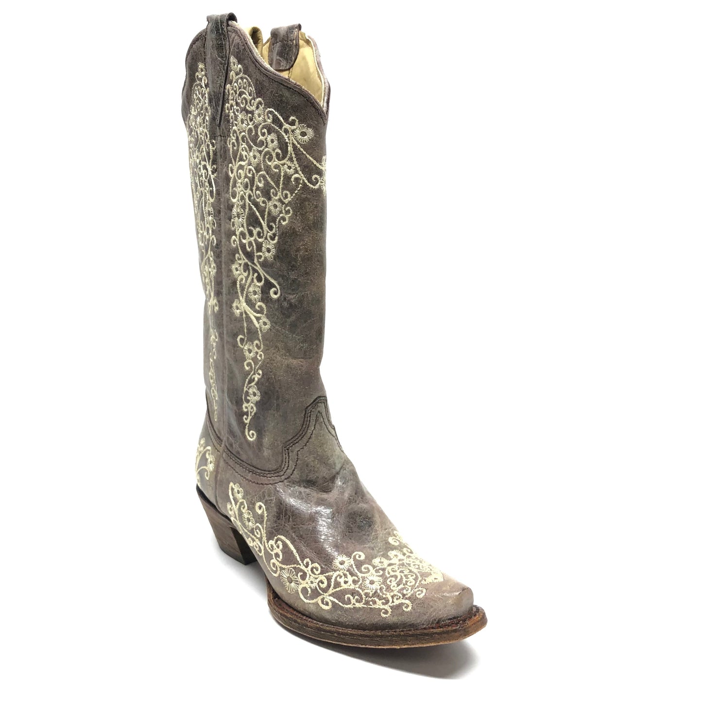 Boots Western By Corral In Grey & White, Size: 6.5