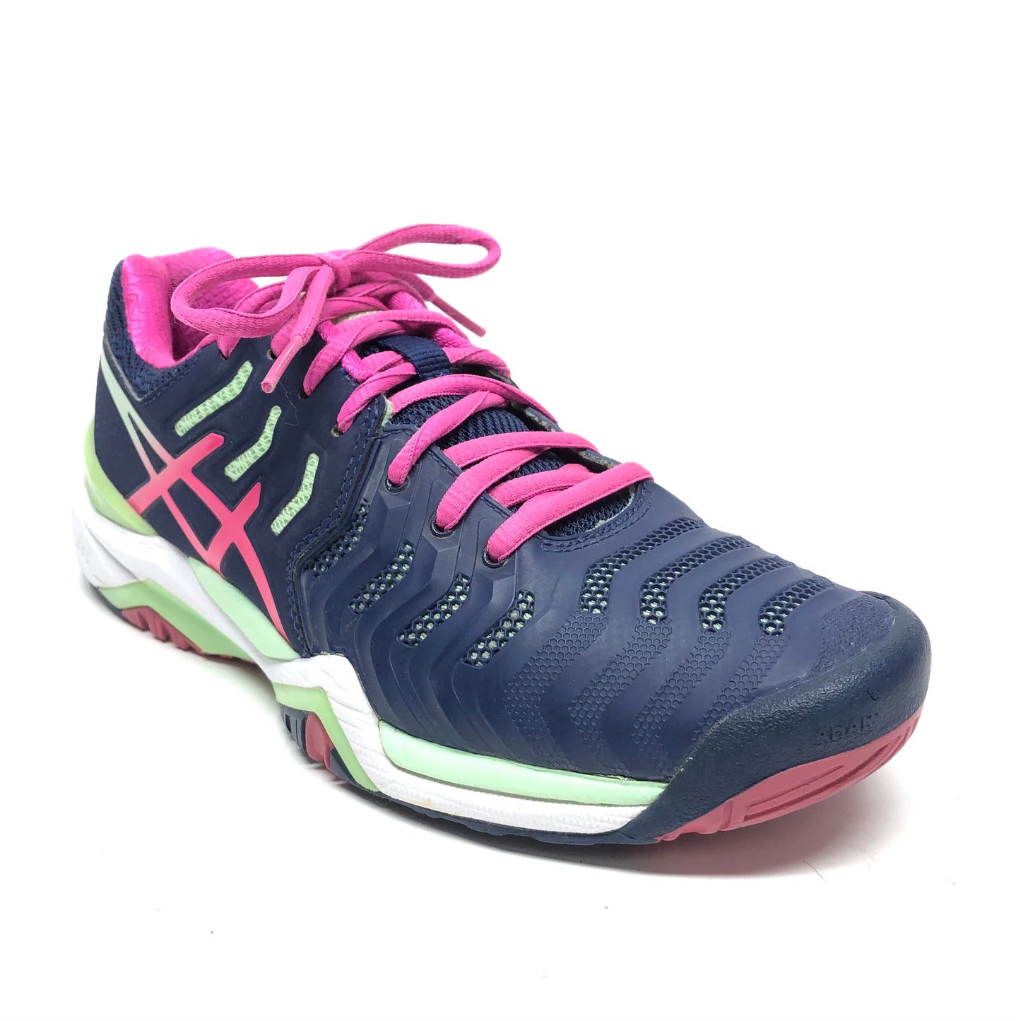 Shoes Athletic By Asics In Blue & Pink, Size: 6.5