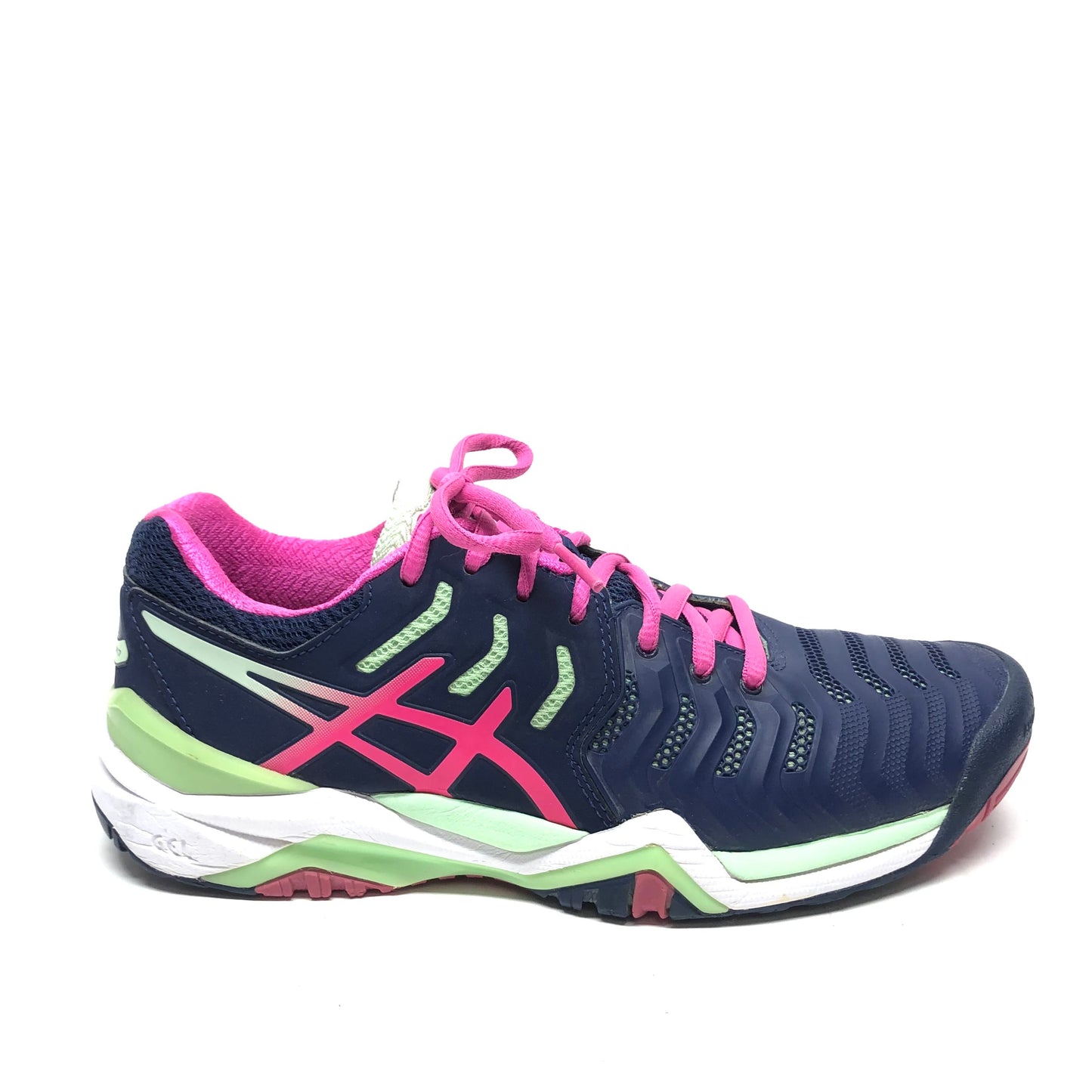 Shoes Athletic By Asics In Blue & Pink, Size: 6.5