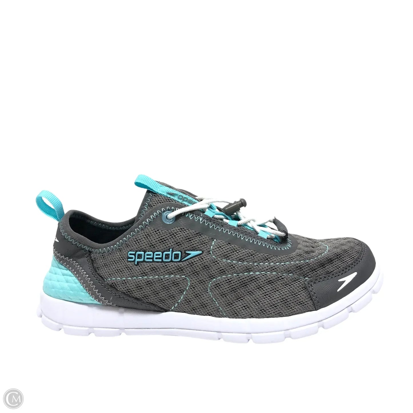 Shoes Athletic By Clothes Mentor In Blue & Grey, Size: 7