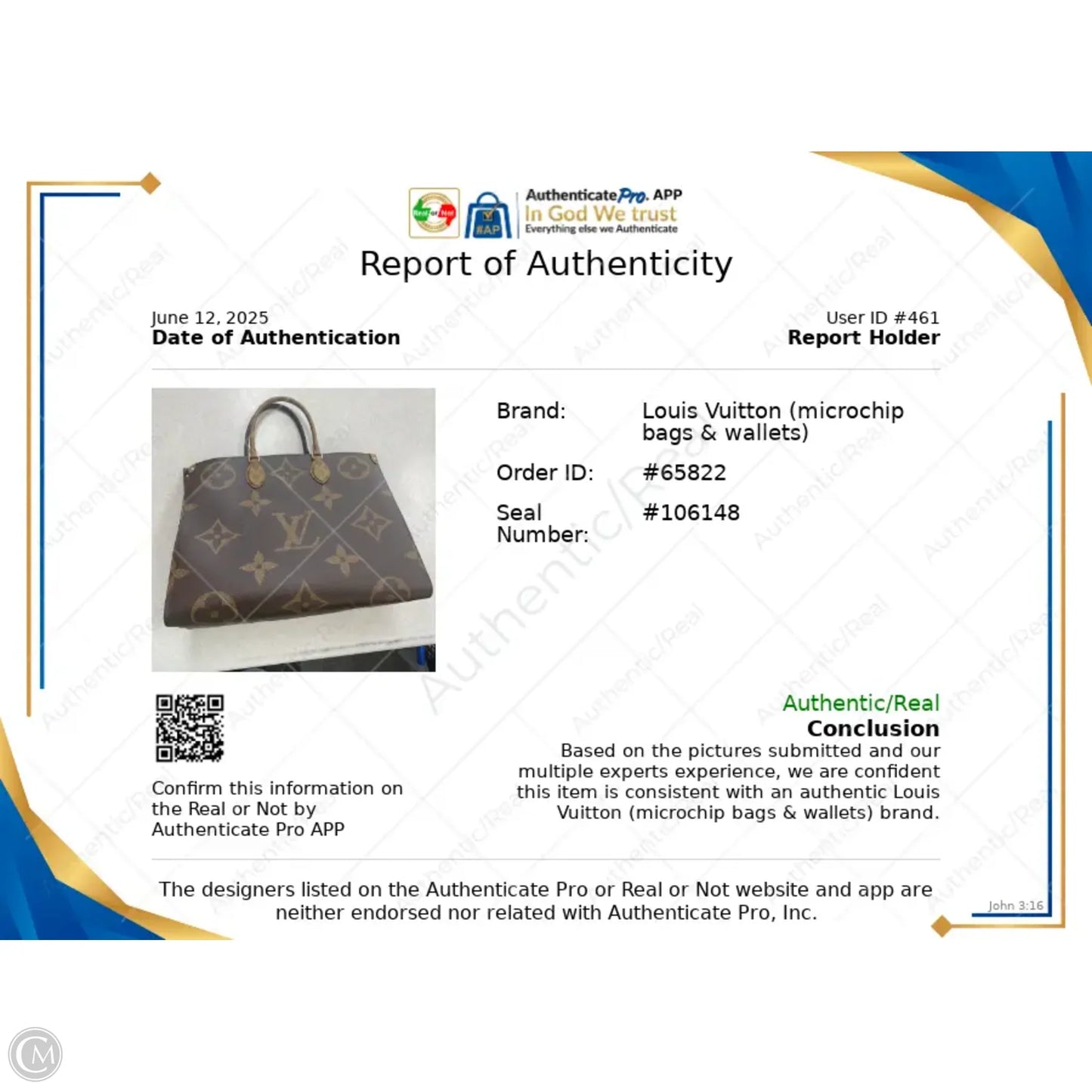 Tote Luxury Designer By Louis Vuitton, Size: Large