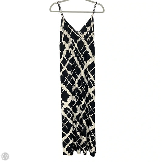 Dress Casual Midi By International Concepts In Black & Cream, Size: M