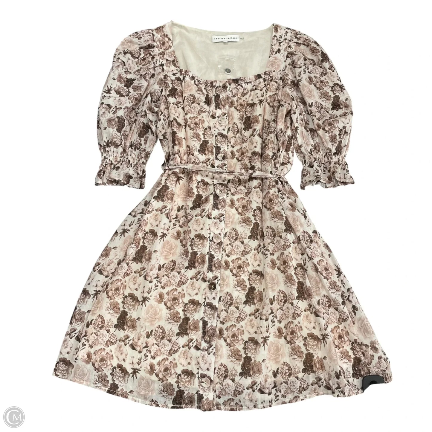 Dress Casual Short By English Factory In Pink & White, Size: S