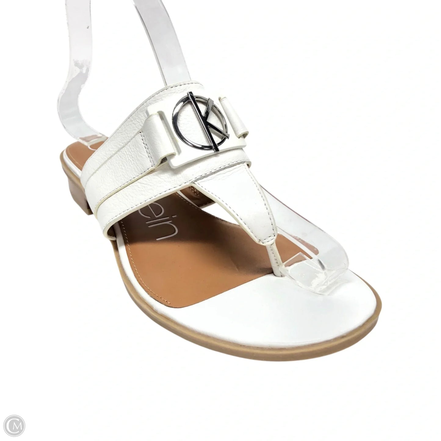 Sandals Flats By Calvin Klein In White, Size: 7