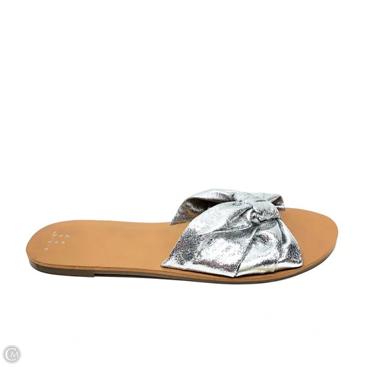 Sandals Flats By A New Day In Silver, Size: 12