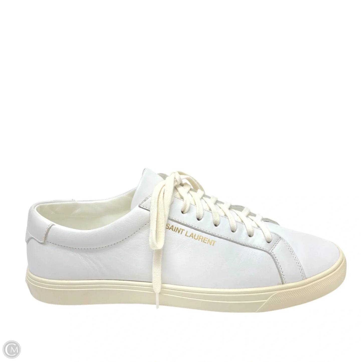 Shoes Luxury Designer By Yves Saint Laurent In White, Size: 10.5
