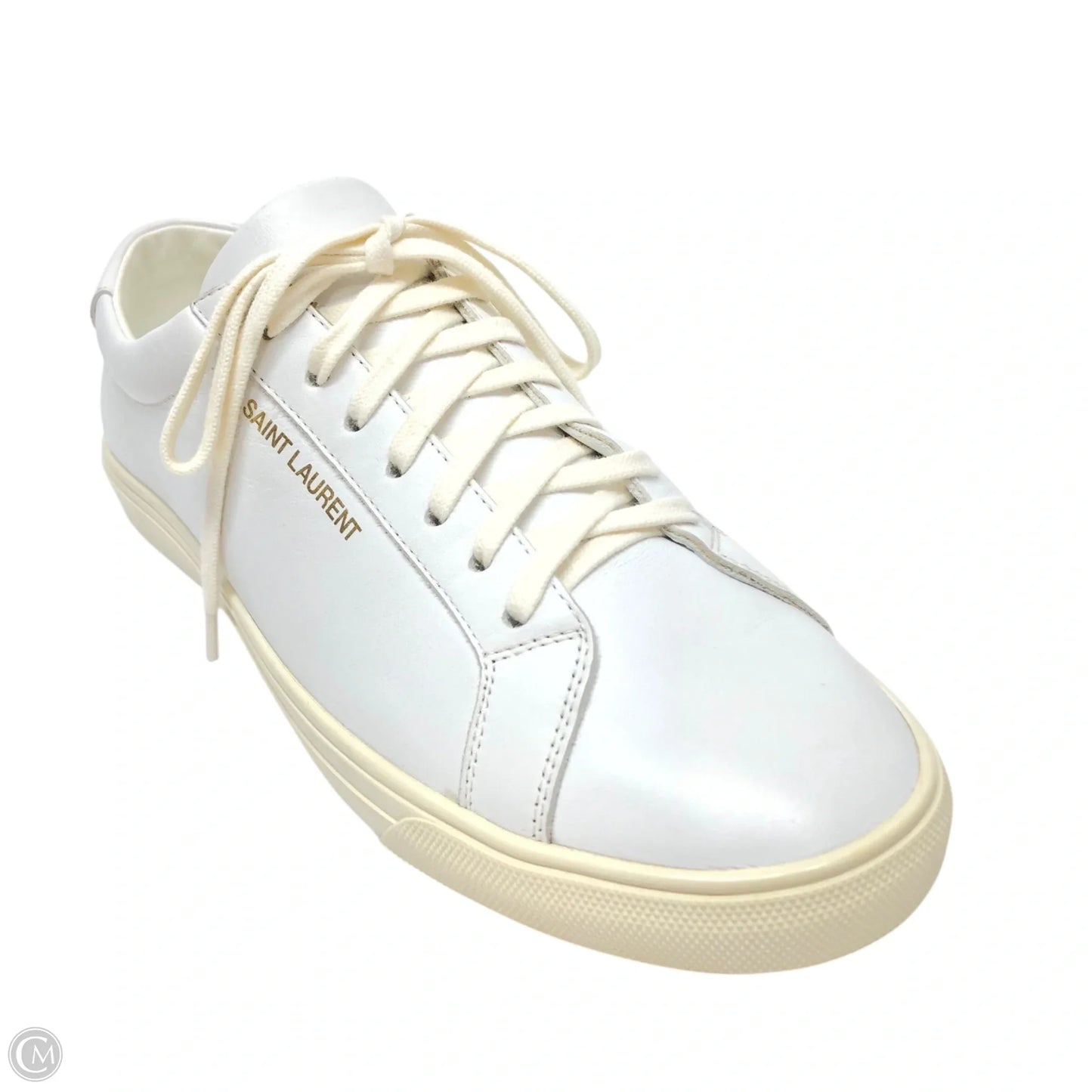 Shoes Luxury Designer By Yves Saint Laurent In White, Size: 10.5