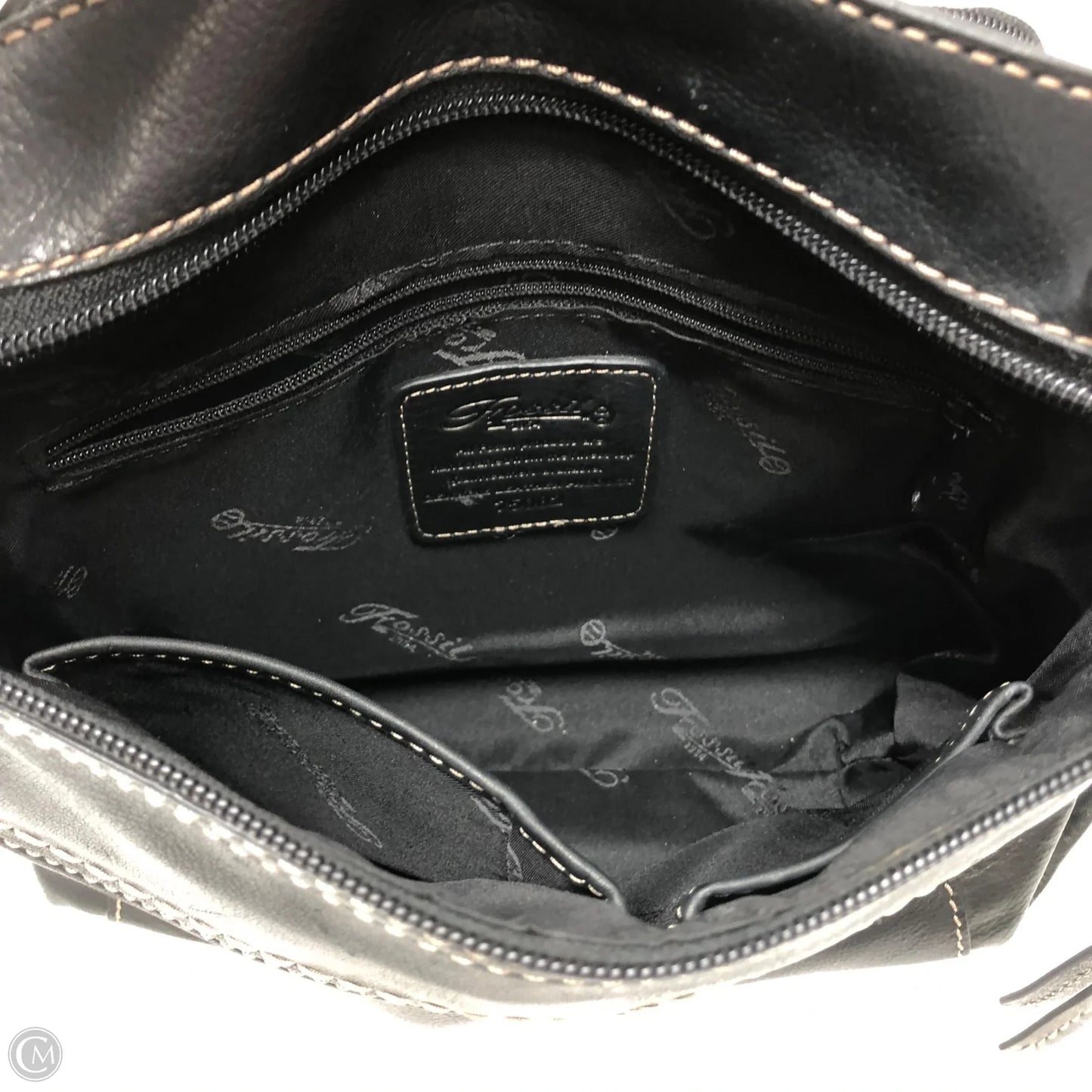 Crossbody Leather By Fossil, Size: Small