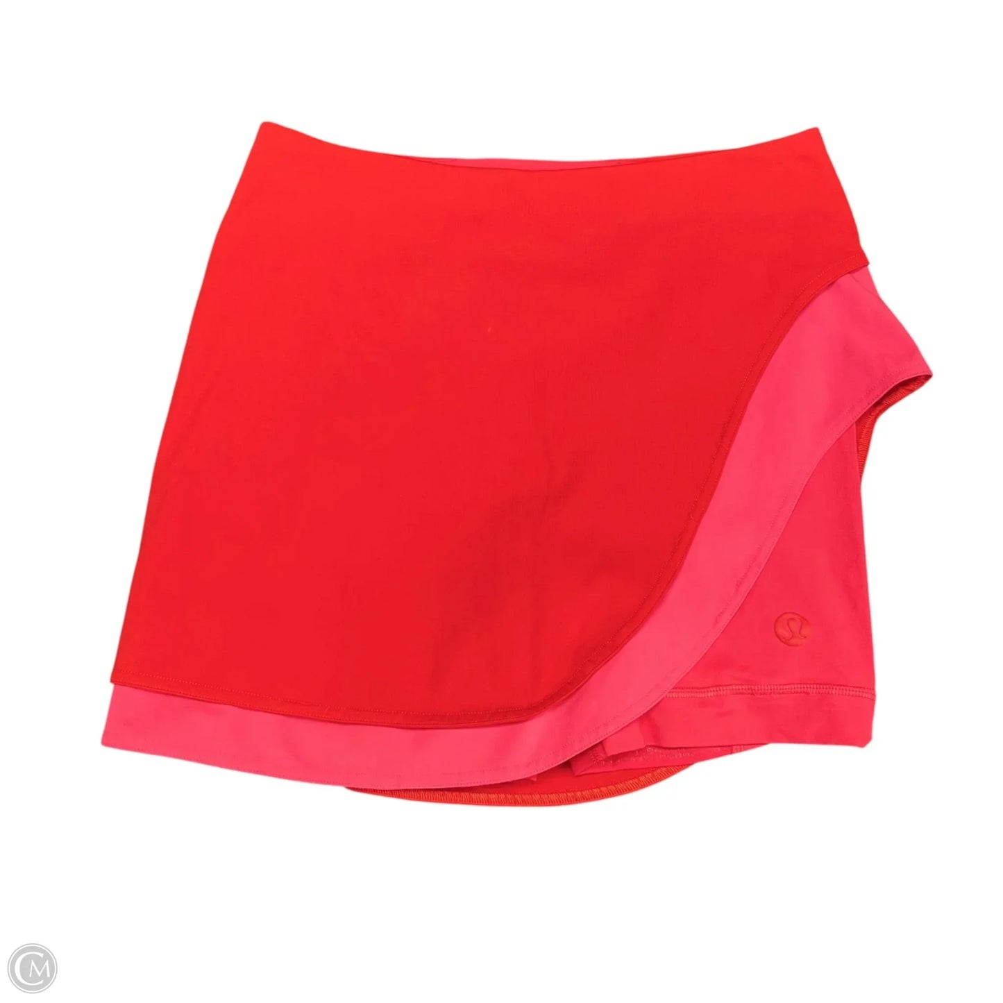 Athletic Skort By Lululemon In Pink & Red, Size: Xs
