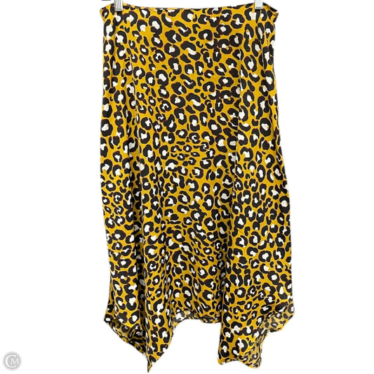 Skirt Midi By Who What Wear In Yellow, Size: 6