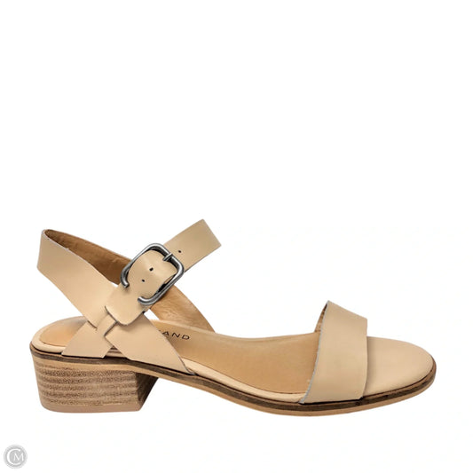 Sandals Heels Block By Lucky Brand In Cream, Size: 7