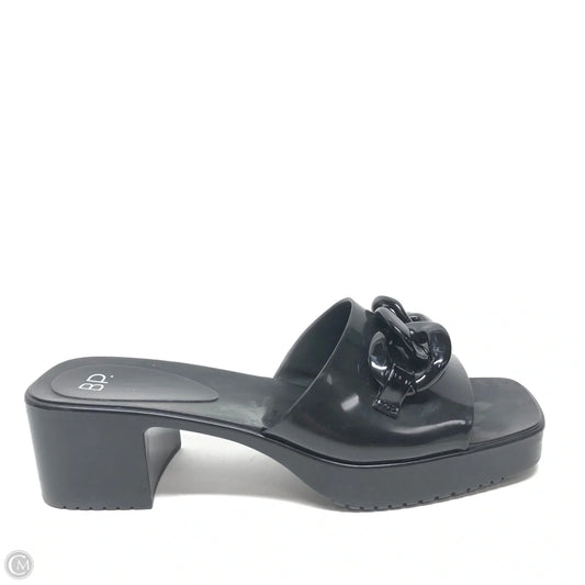 Sandals Heels Block By Bp In Black, Size: 11